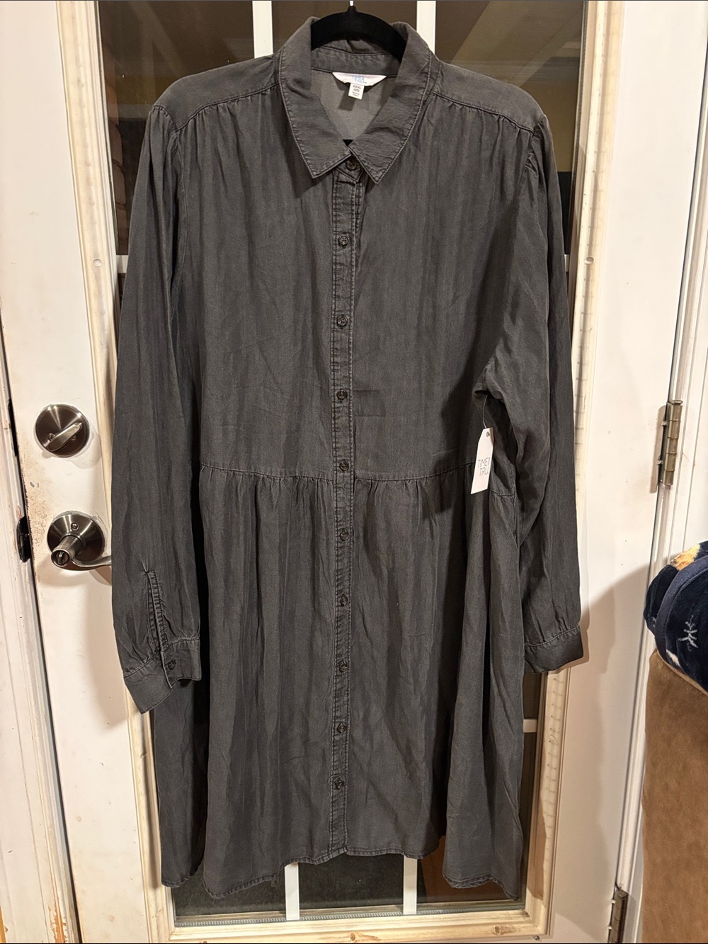 Time and Tru Black Denim Dress NWT Size XXXL 3X 22 Originally from Walmart